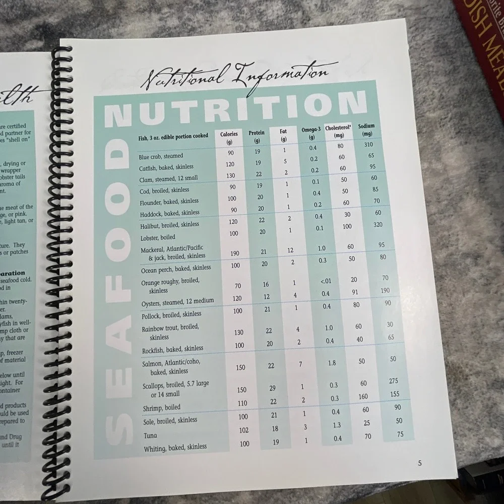 HEB Seafood Recipe Collection Cookbook Salmon Lobster Shrimp Crab Mahi